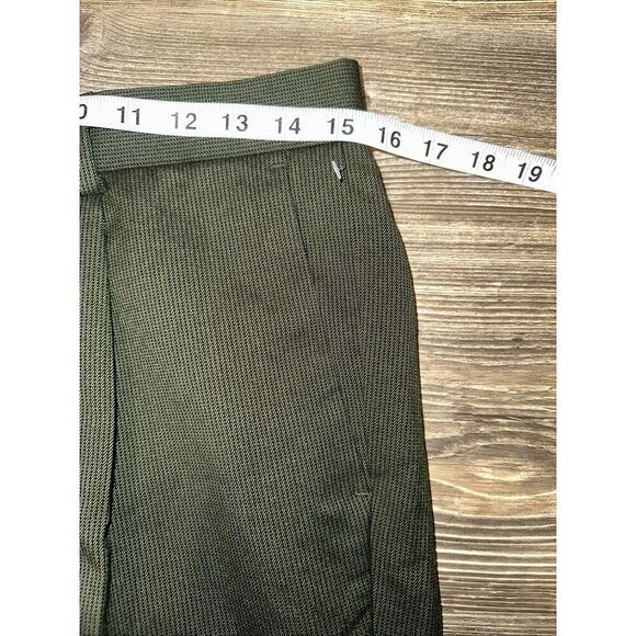 ASOS Men's Size 32x25 Green Pleated Front Straight Cuffed Hem Dress Pants. N - Picture 6 of 9